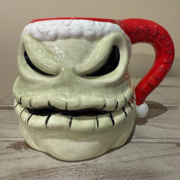 Nightmare Before Christmas Character Mug - Oogie Boogie Santa Head Coffee Cup - Picture 1 of 10